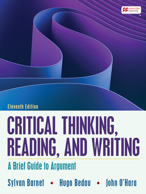 cover image of Critical Thinking, Reading, and Writing